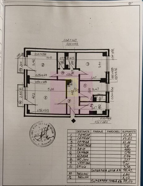 Apartament 3 camere Decebal stradal